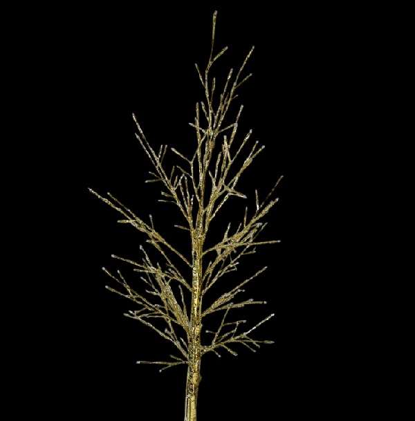 ZYF-118 1.8M White LED Gold Birch Light 240 LED