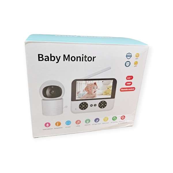 4.3 Baby Monitor With Pan Tilt Camera Night Vision