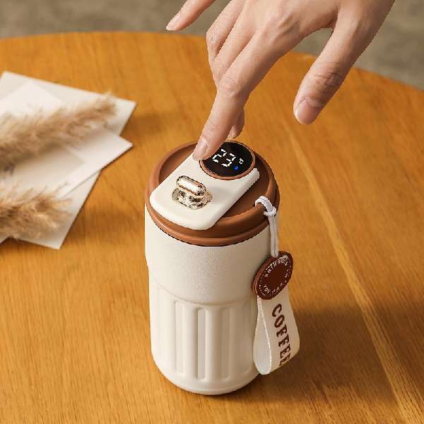 450ml Stainless Steel Vaccum Mug With Temperature Digital Display