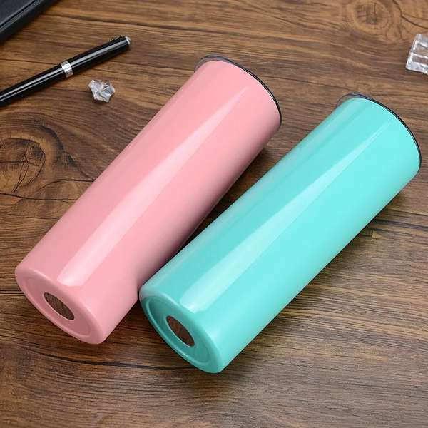 Jiageng JG20375279 600ml Straight Drinking Cup With Straw