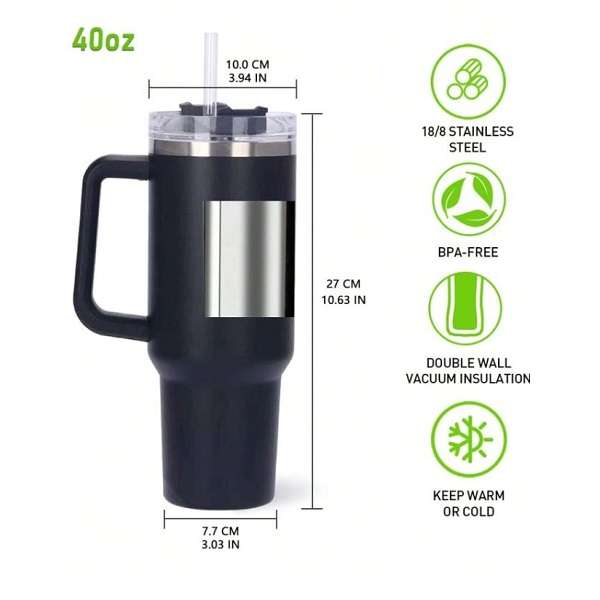 Jiageng JG20375278 Large Handle Mug With Straw