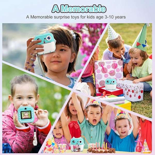 Aerbes AB-SX11 Kids Polaroid Printing Camera With 2 x 800mah Battery