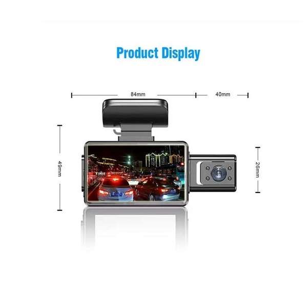 Aerbes AB-QC33 Dash Camera With Rear Camera