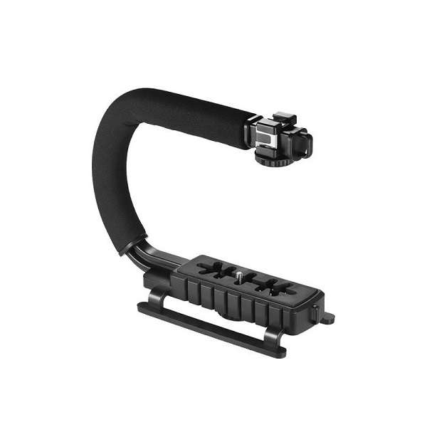 AY-49U Handheld Camera Stabilizer Fill Light Microphone Video Making Kit