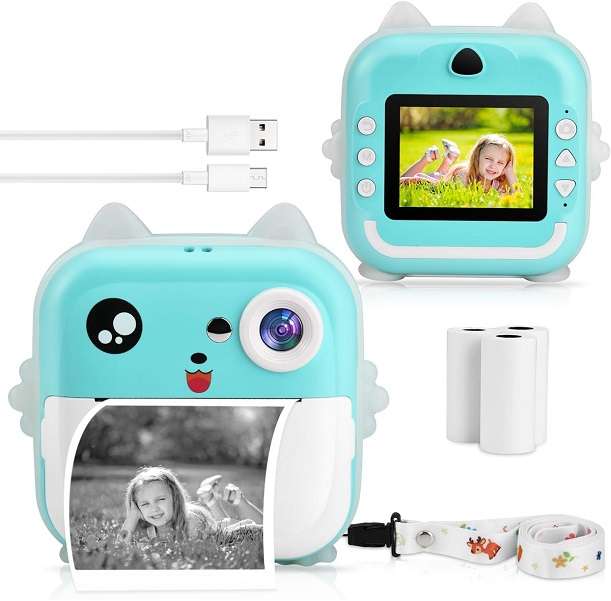 Aerbes AB-SX11 Kids Polaroid Printing Camera With 2 x 800mah Battery