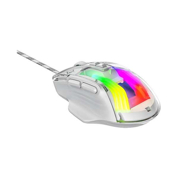 Aerbes AB-DN25 USB Wired Clear Colourful LED Optical Gaming Mouse