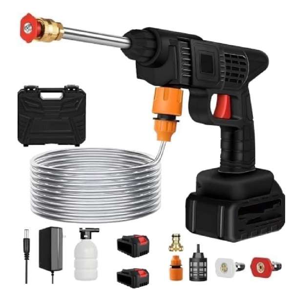 Rechargeable High-Pressure 48V Car Washing Machine Gun Set With 2 48V Lithium Batteries