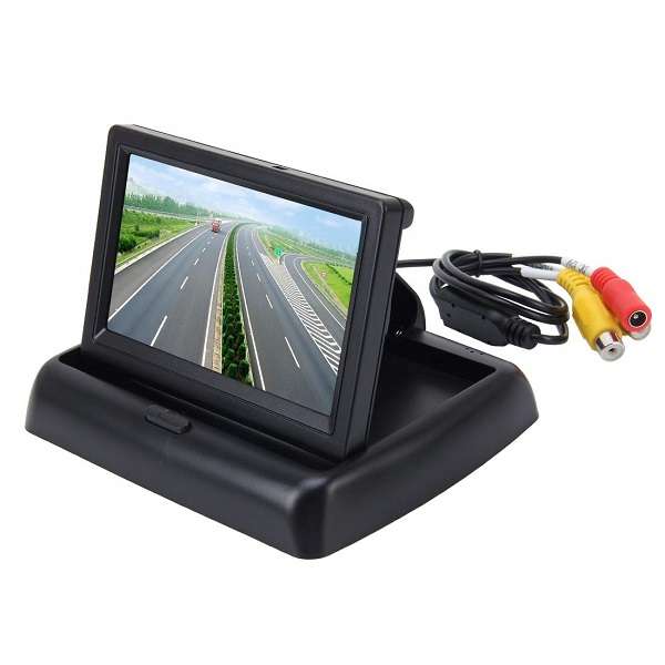 4.3 Inch TFT LCD Screen For Vehicle Screen Car 2-Channel Video Input Rear View Camera