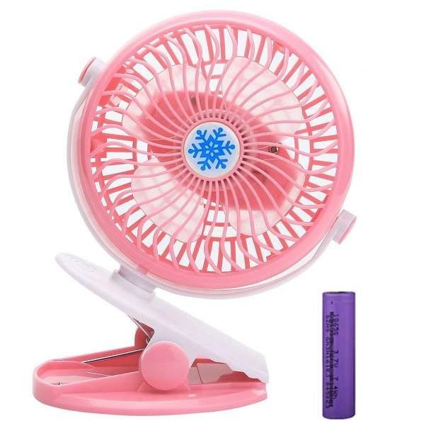 ML-F168 Clip On USB Rechargeable Fan With 3 Modes