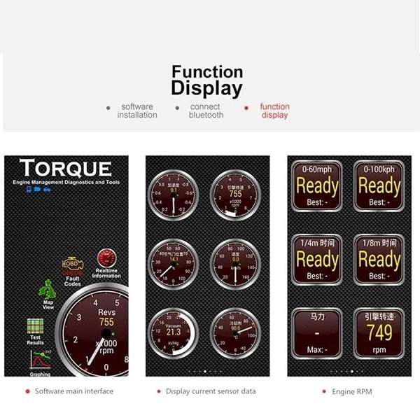 JG20375458 OBD2 Bluetooth Vehicle Diagnostic Scanner