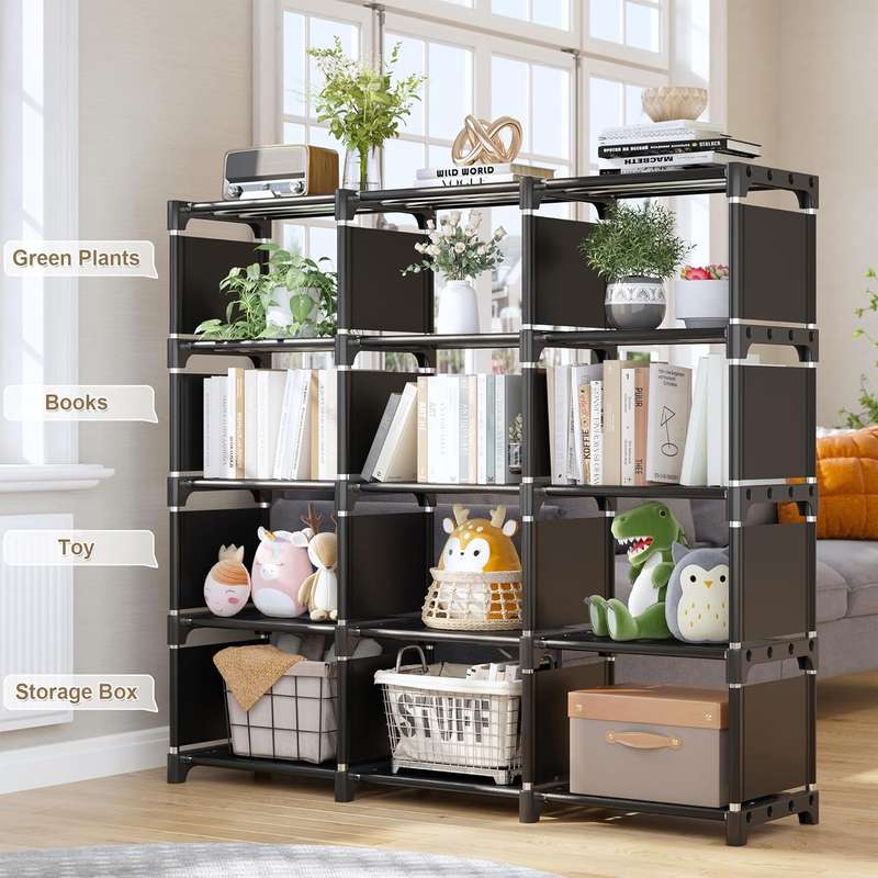JG20375338 12 Slots Bookshelf Organizer