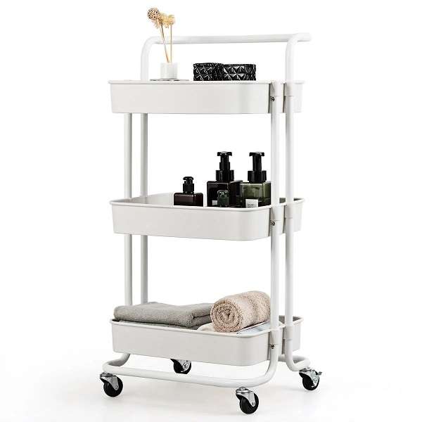 JG20375345 3-Tier Rolling Storage Utility Cart Shelf Organizer