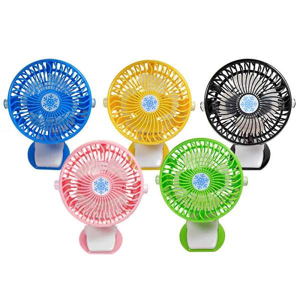 ML-F168 Clip On USB Rechargeable Fan With 3 Modes