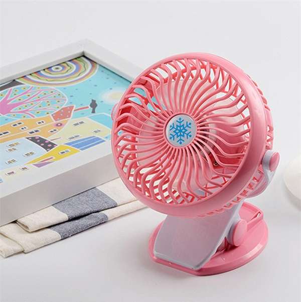 ML-F168 Clip On USB Rechargeable Fan With 3 Modes