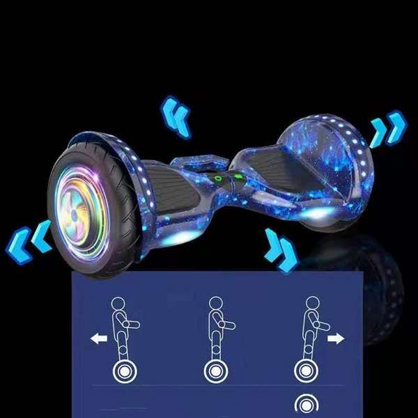 JG20375171 10 Inch Smart Auto Balance Hoverboard With Bluetooth Speaker And LED Light