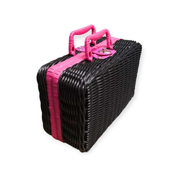JG20375349 Rectangle Rattan Picnic Suitcase