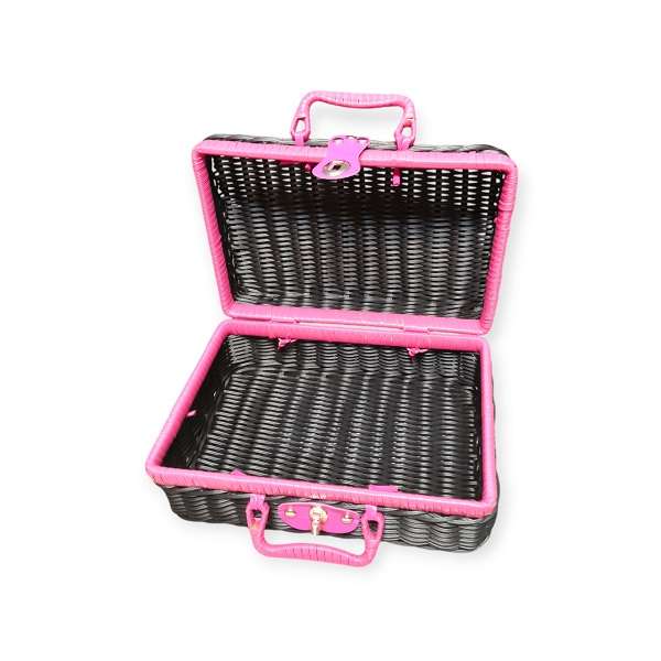 JG20375349 Rectangle Rattan Picnic Suitcase