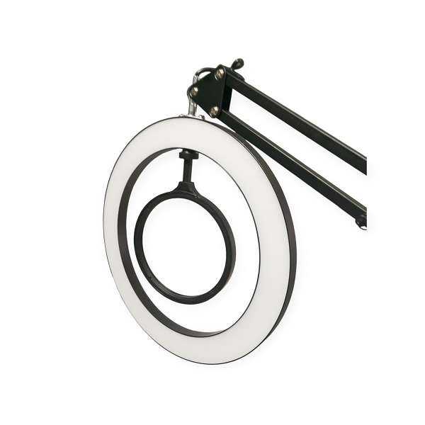 JG20375390 3 Level Adjustable Long Arm LED Light  Magnifying Glass With 2 Lighting Mode
