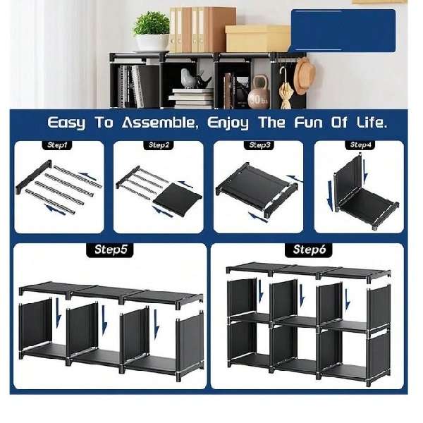 JG20375338 12 Slots Bookshelf Organizer