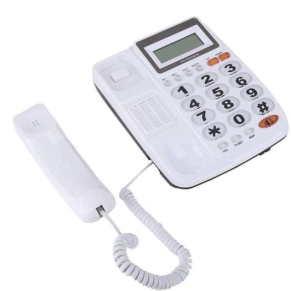 KX-T2025CID Desktop Corded Landline Telephone With Caller ID Display And Auto-Redial