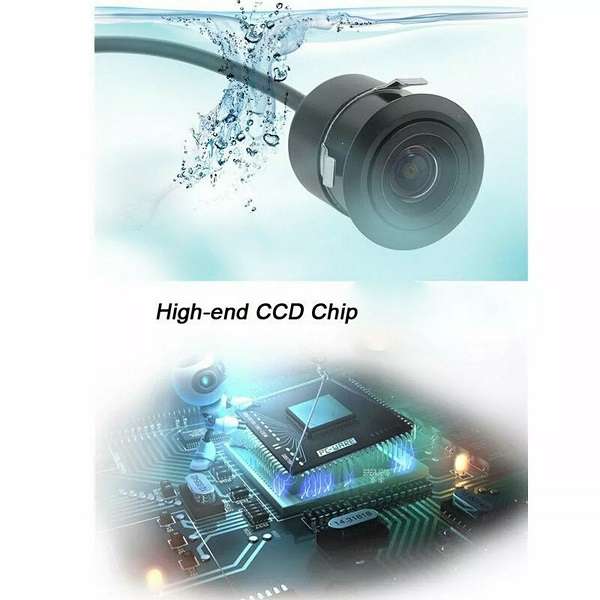 Waterproof HD License Plate Camera, Super Wide Angle Reverse View