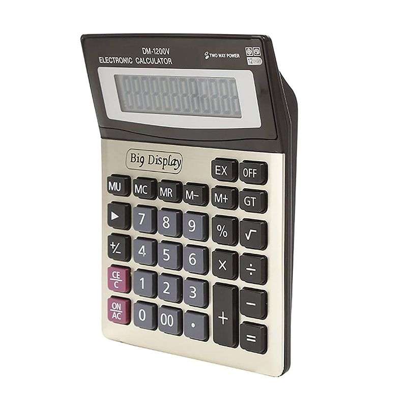 Large Display 12-Digit Electronic Calculator