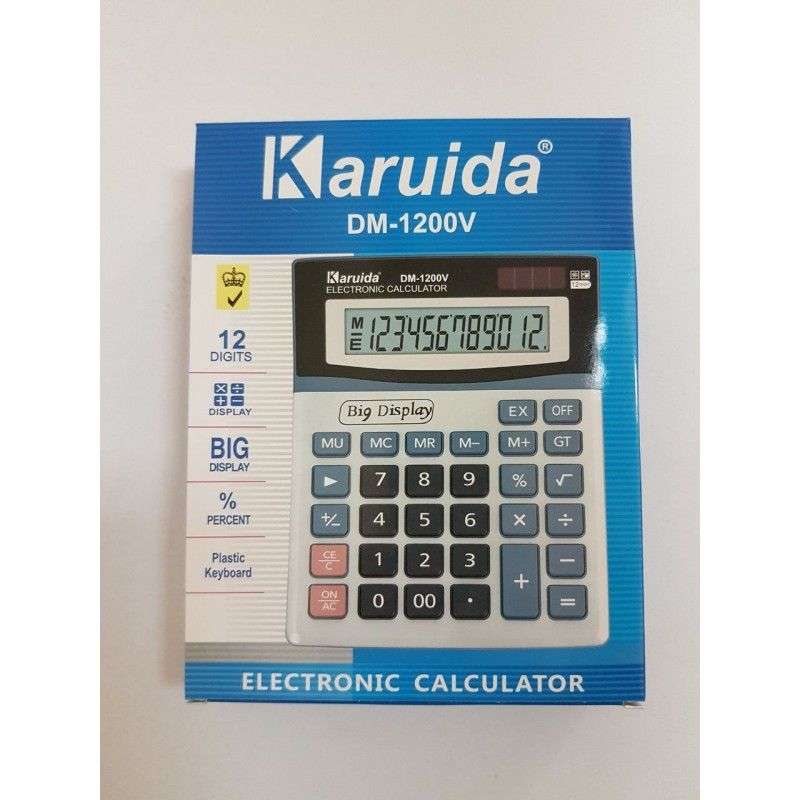 Large Display 12-Digit Electronic Calculator