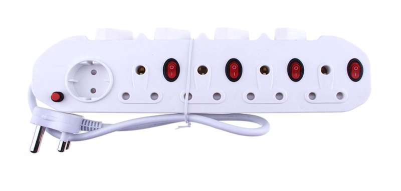 9 Way Multi-Plug With Illuminated Switches