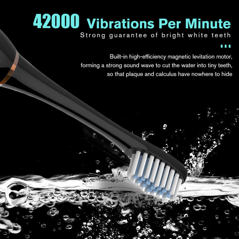 Six-speed Rechargeable Sonic Intelligent Toothbrush for Adult