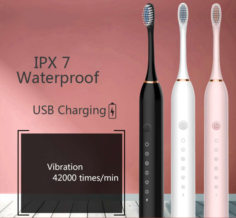 Six-speed Rechargeable Sonic Intelligent Toothbrush for Adult