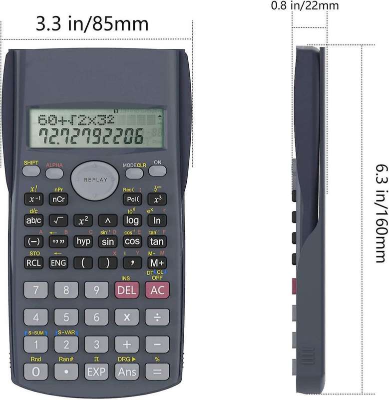School Scientific Calculator With 240 Calculations Function