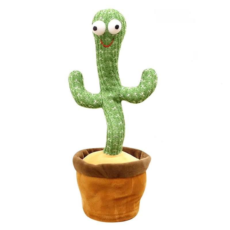 Dancing Cactus Baby Mimicking Recording Music Light Up Baby Interactive Toy