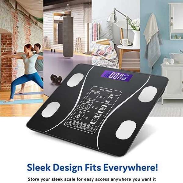 Aerbes AB-J178 Wireless Battery Operated Digital Bathroom Scale OKOK Health App