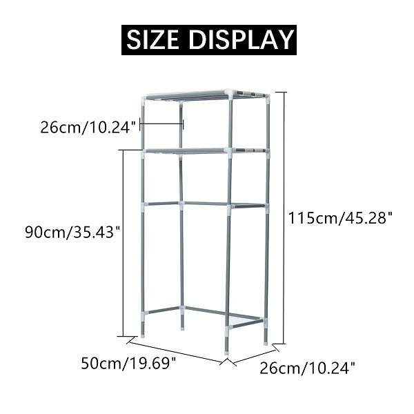 JG20375327 115cm Simple Toilet Storage Rack