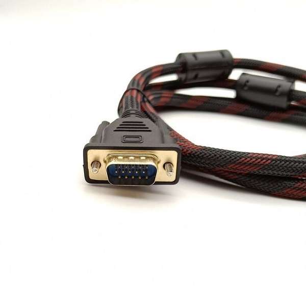 Gold Plated Male VGA 15 Pin To Male DVI 24 +5 Pin Video And Audio Cable 1.5M