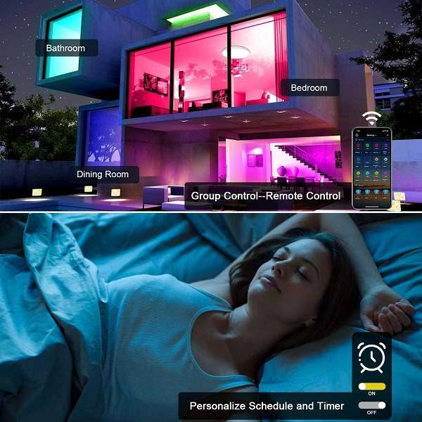 Aerbes AB-XD69 24W Wifi Intelligent Dimming RGB+CCT Ceiling Light With Tuya App 800lmn