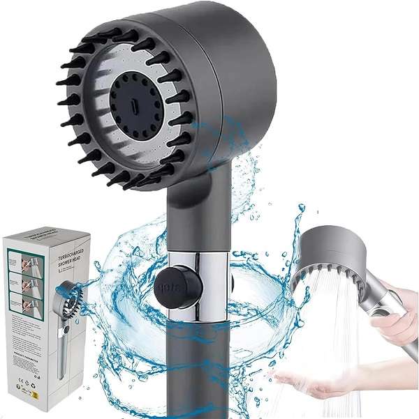 JG20375496 Hand-held Filtered Pressure Shower Head With Three Modes