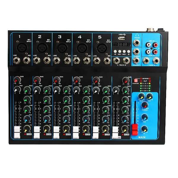 JG20375456 DJ 7 Channel Audio Sound Mixing  Console