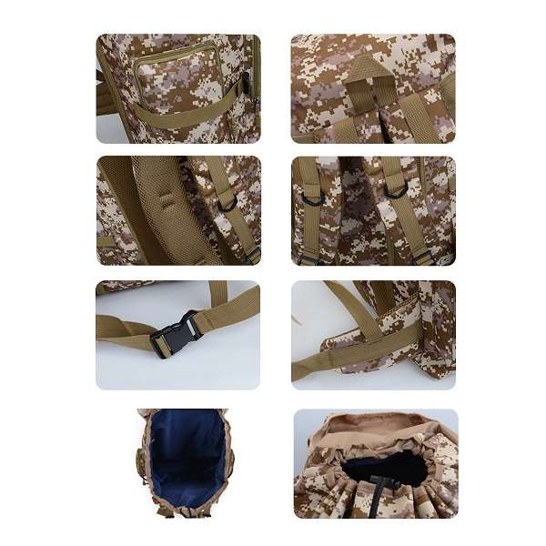 JG20375526 Camouflage Camping/ Hiking Bag 70cm x 45cm