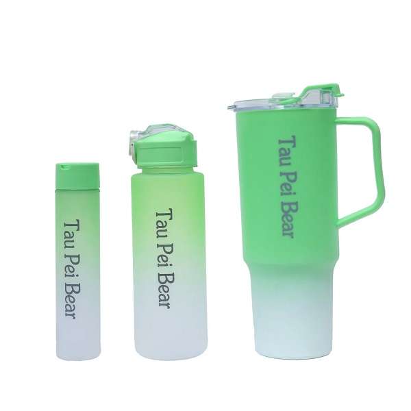 Tau Pei Bear 3 In 1 Water Bottles With Straw And Stickers