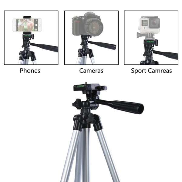 Aerbes AB-ZJ65 1M Tripod With Phone Holder And Carry Case