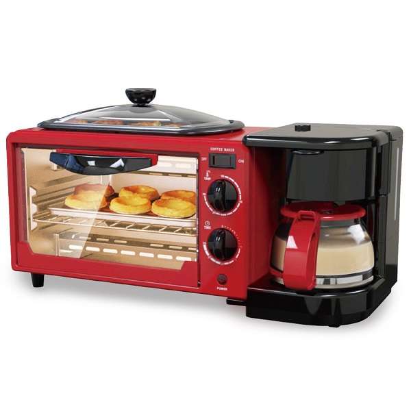 RAF R.5308R Breakfast Maker 9L With Oven Coffee Maker And Frying Pan 3 In 1