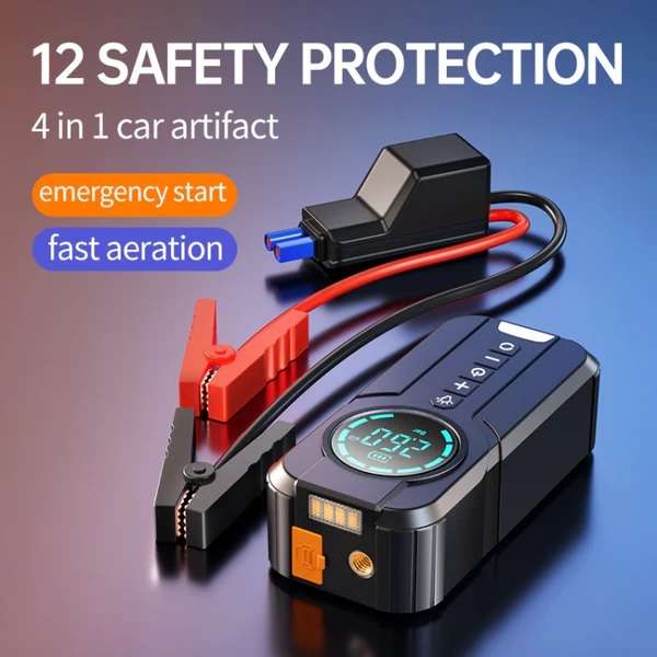 JG20375533 12V Portable Rechargeable Tyre Pump 180psi With Battery Clips JG819