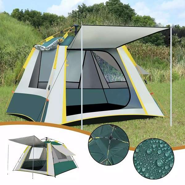 JG20375529 4 Sided Full Floor Camping Tent With 3 Windows And 1 Door