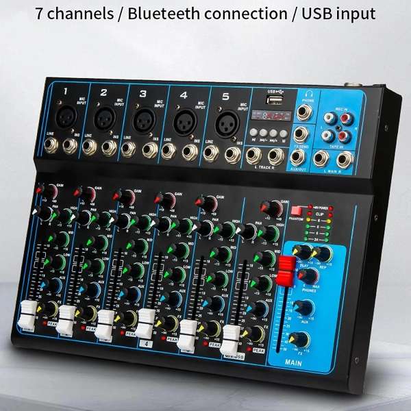 JG20375456 DJ 7 Channel Audio Sound Mixing  Console