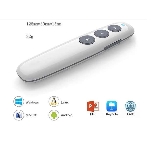Tangka TK-F011 2.4ghz Wireless Rechargeable Laser Presentation Pointer