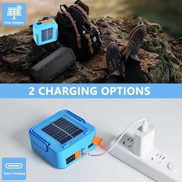 Aerbes AB-T77 Rechargeable 1800Mah Solar Powered LED Work Light