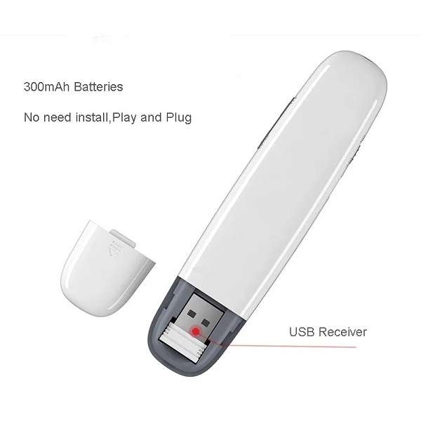 Tangka TK-F011 2.4ghz Wireless Rechargeable Laser Presentation Pointer