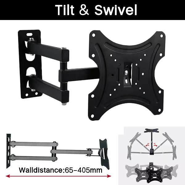 Aerbes AB-E992 Wall Mount Swivel TV Bracket 14-42 Inch