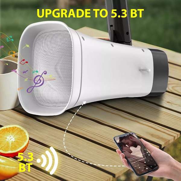 Wolulu AS-32981 Wireless Solar Powered Loud Hailer Speaker